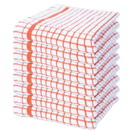 Monarch Brands Classic Checkered Dishcloths , CInnamon, 8PK P-SC-CHK-DC-CIN